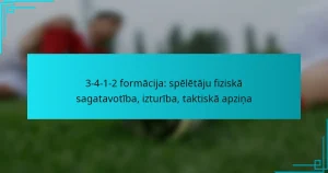 3-4-1-2 formācija: spēlētāju fiziskā sagatavotība, izturība, taktiskā apziņa